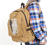 Shingeki no Kyojin Attack on Titan Japanese Cosplay Canvas Backpack Schoolbag