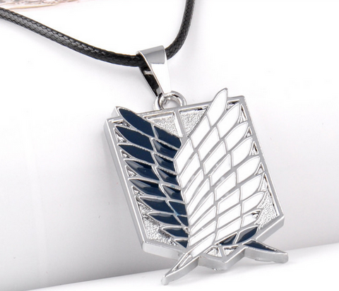 Metal Anime Attack on Titan Wings of Liberty Pendant Necklace