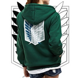 New fashion Attack on Titan Cosplay Hoodie Coat