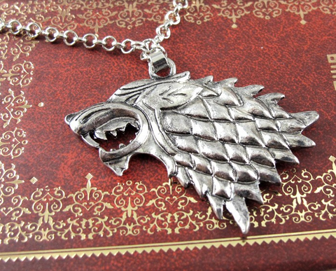 Song Of Ice And Fire Game Of Thrones Wolf Pendant Necklace