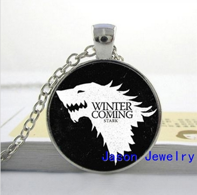 Game of thrones House Stark necklace